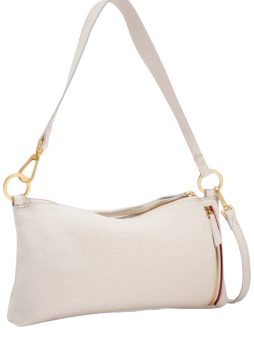 NWT Hammitt Kyle Sml Shoulder Crossbody Calla Lily White Leather Brushed Gold - Picture 2 of 11